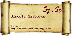 Szmodis Szabolcs névjegykártya